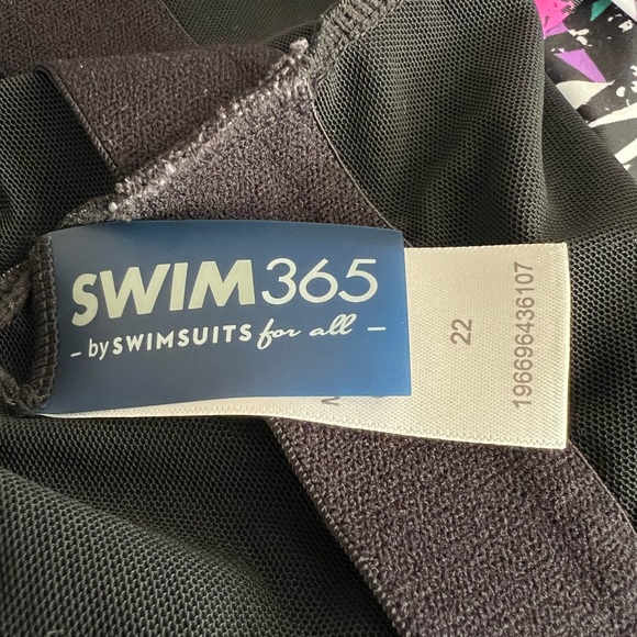 Tummy Control Sz 22 Swim For All 365 Romper Tank Overlay Swim Suit Adj Straps - Picture 9 of 13